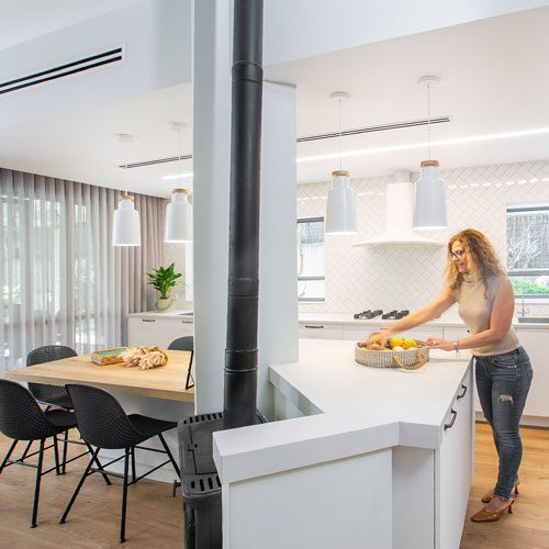 עיצוב מטבח ופינת אוכל